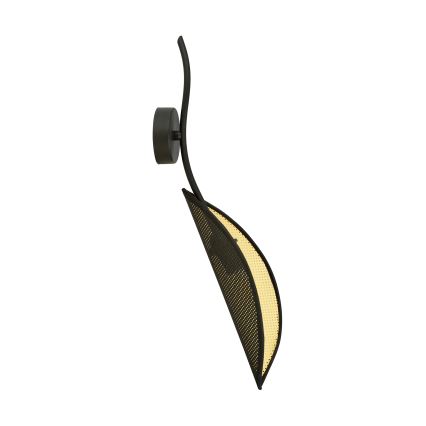 Wandlamp LOTUS 1xE14/10W/230V zwart/goud