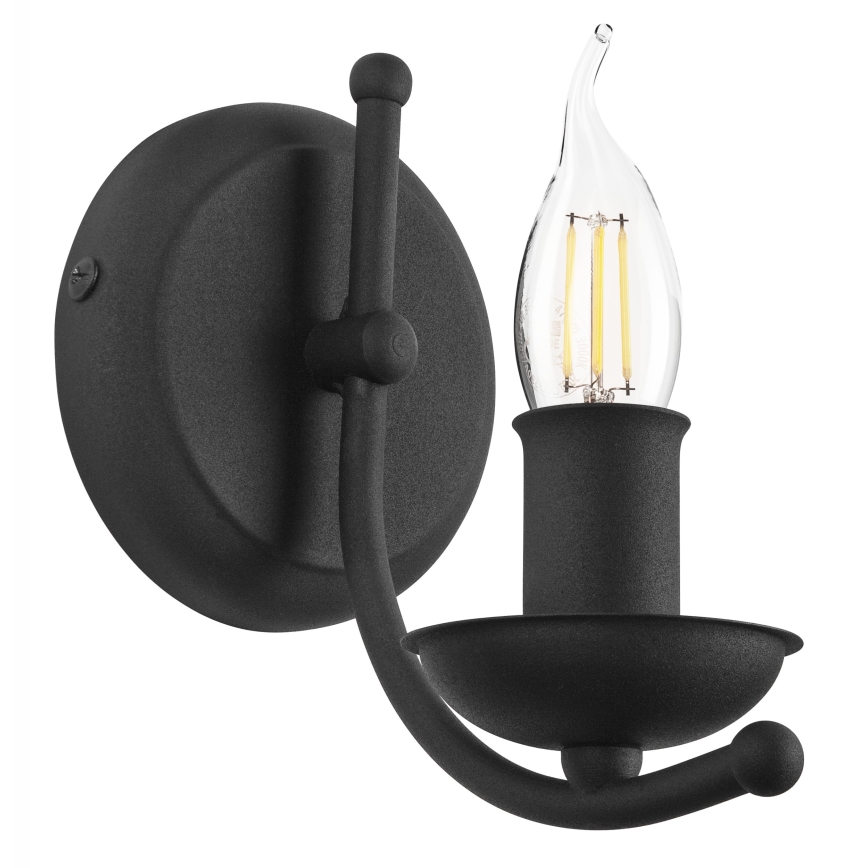 Wandlamp LUCY 1xE14/60W/230V zwart