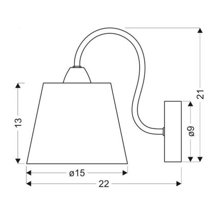 Wandlamp LUK 1xE14/40W/230V