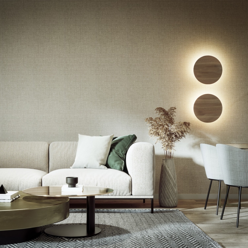 Wandlamp LUNA 4xG9/8W/230V diameter 40 cm bruin