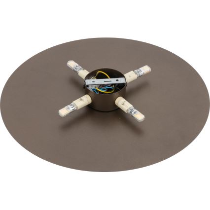 Wandlamp LUNA 4xG9/8W/230V diameter 40 cm bruin
