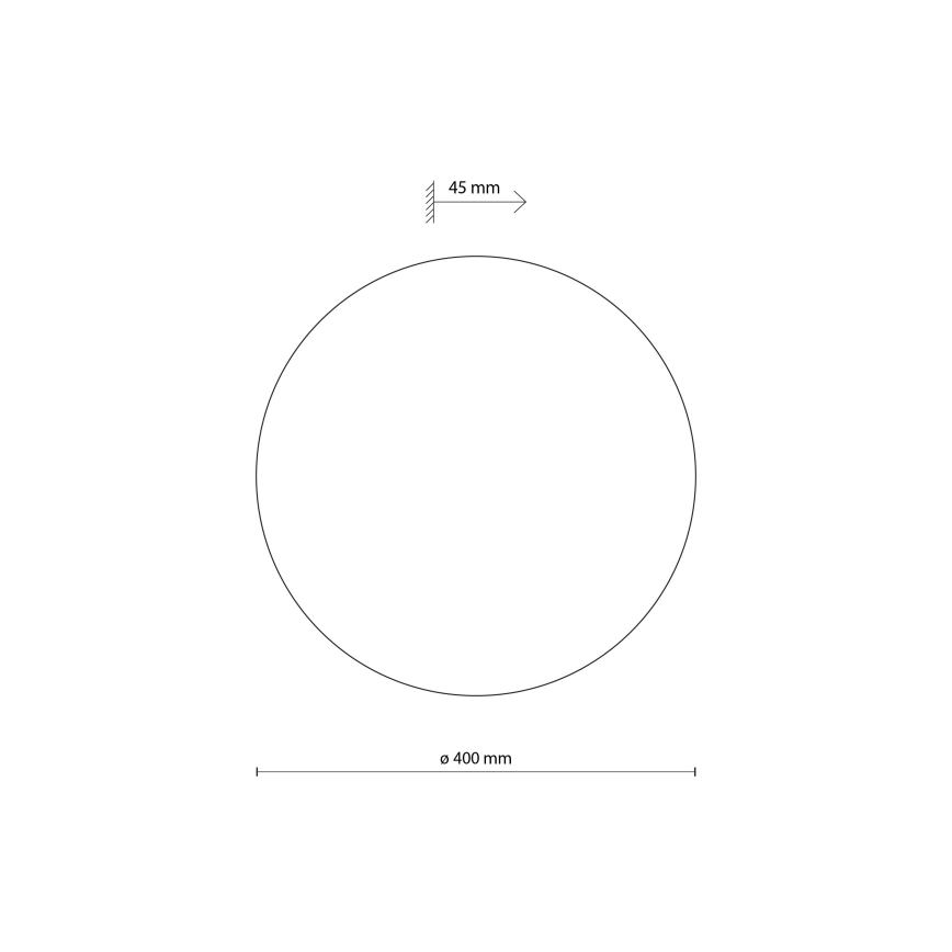Wandlamp LUNA 4xG9/8W/230V diameter 40 cm grijs