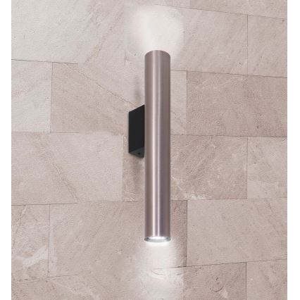 Wandlamp LUNGOMARE 2xGU10/10W/230V mat chroom