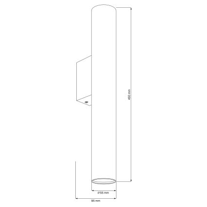 Wandlamp LUNGOMARE 2xGU10/10W/230V goud