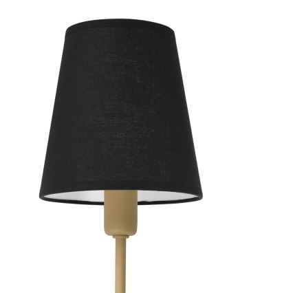 Wandlamp MADELA 1xE14/40W/230V zwart/beige