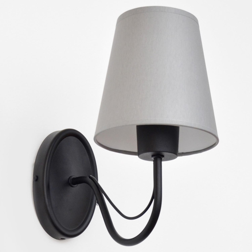 Wandlamp MALBO 1xE27/15W/230V grijs/zwart