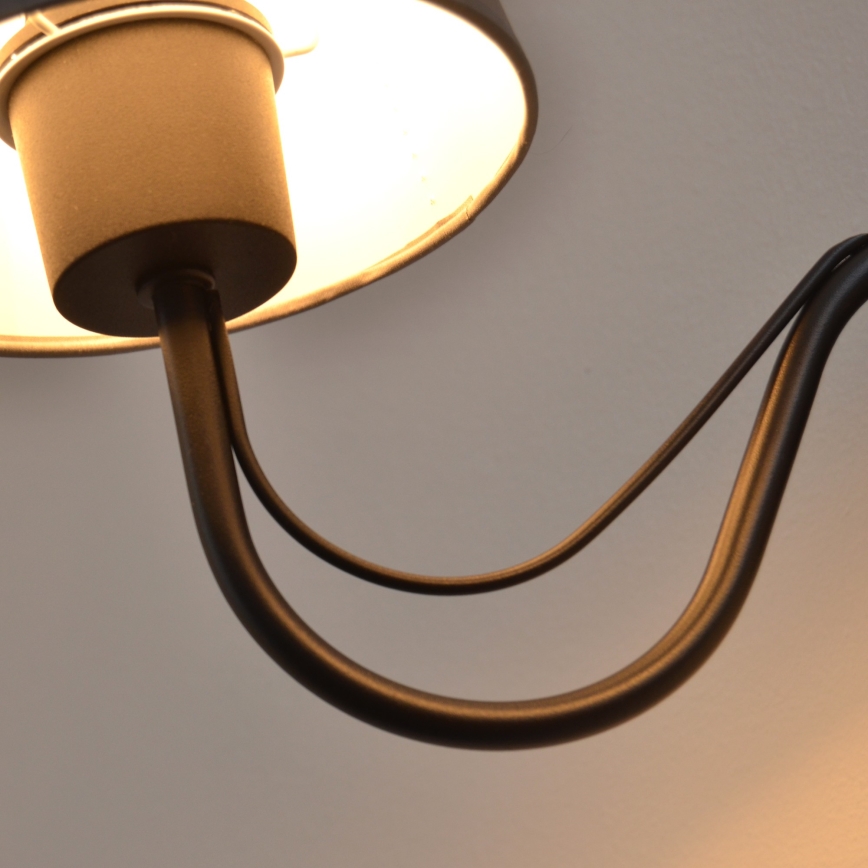 Wandlamp MALBO 1xE27/15W/230V grijs/zwart