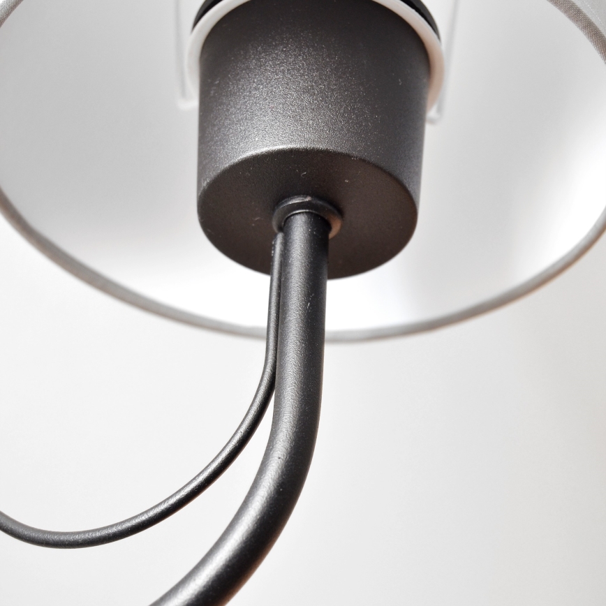 Wandlamp MALBO 1xE27/15W/230V grijs/zwart