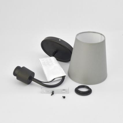 Wandlamp MALBO 1xE27/15W/230V grijs/zwart