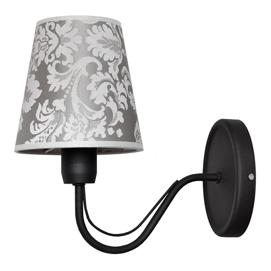 Wandlamp MALBO II 1xE27/15W/230V zwart