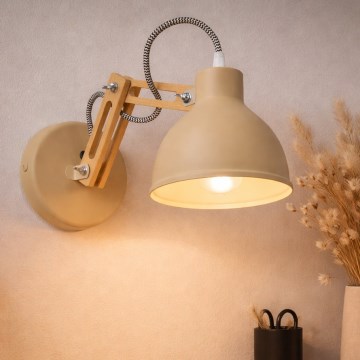 Wandlamp MARCELLO 1xE27/15W/230V beige