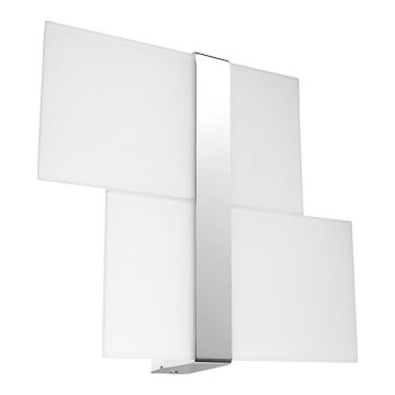 Wandlamp MASSIMO 2xG9/40W/230V wit/glanzend chroom