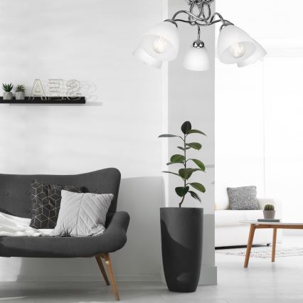 Wandlamp MIRANDA 1xE27/60W/230V glanzend chroom