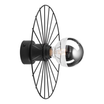 Wandlamp MONTANA 1xE27/15W/230V diameter 30 cm zwart