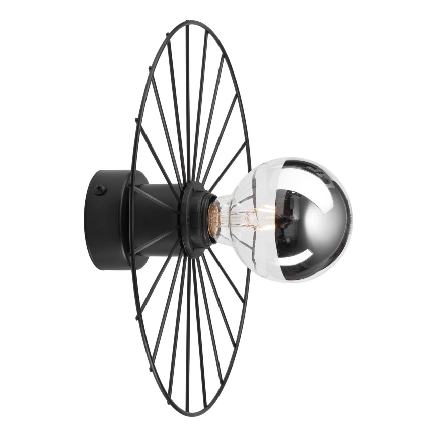 Wandlamp MONTANA 1xE27/15W/230V diameter 30 cm zwart