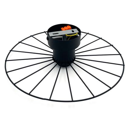 Wandlamp MONTANA 1xE27/15W/230V diameter 30 cm zwart