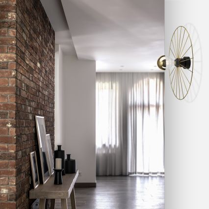 Wandlamp MONTANA 1xE27/15W/230V diameter 45 cm goud