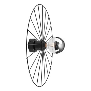 Wandlamp MONTANA 1xE27/15W/230V diameter 45 cm zwart