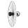 Wandlamp MONTANA 1xE27/15W/230V diameter 45 cm zwart