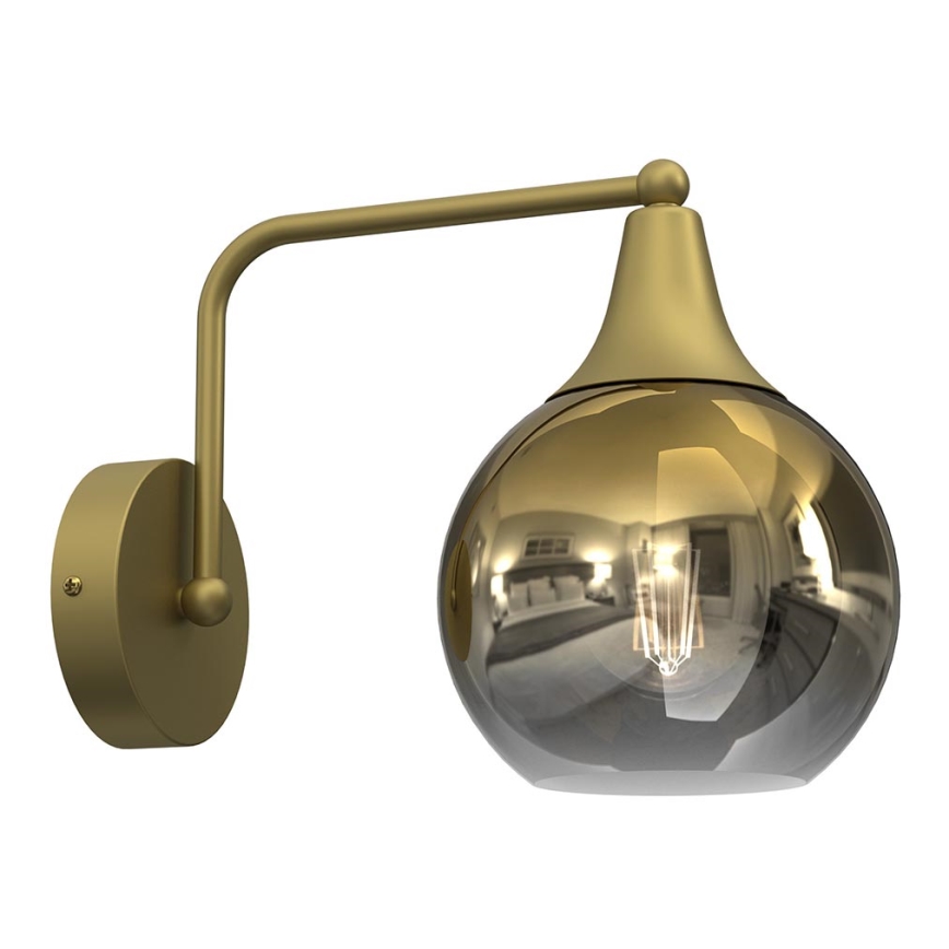 Wandlamp MONTE 1xE27/60W/230V gouden