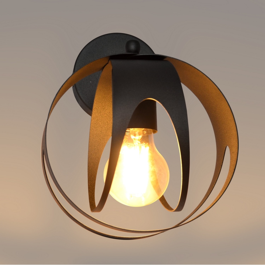 Wandlamp MOONLIGHT 1xE27/15W/230V zwart