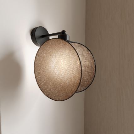 Wandlamp MOTIF 1xE14/10W/230V beige