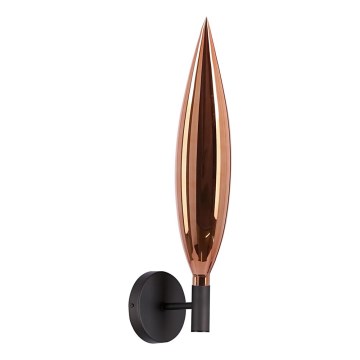 Wandlamp NORDIC 1xG9/5W/230V zwart/koperkleurig