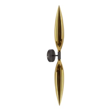 Wandlamp NORDIC 2x G9/5 W/230 V zwart/goud