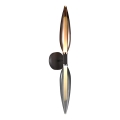 Wandlamp NORDIC 2xG9/5W/230V zwart chroom/koper