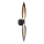 Wandlamp NORDIC 2xG9/5W/230V zwart chroom/koper