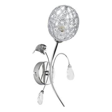 Wandlamp ORLEAN 1xE14/10W/230V glanzend chroom