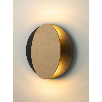 Wandlamp OVO 2xG9/12W/230V zwart/bruin