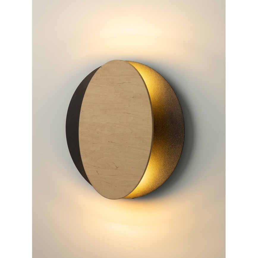 Wandlamp OVO 2xG9/12W/230V zwart/bruin