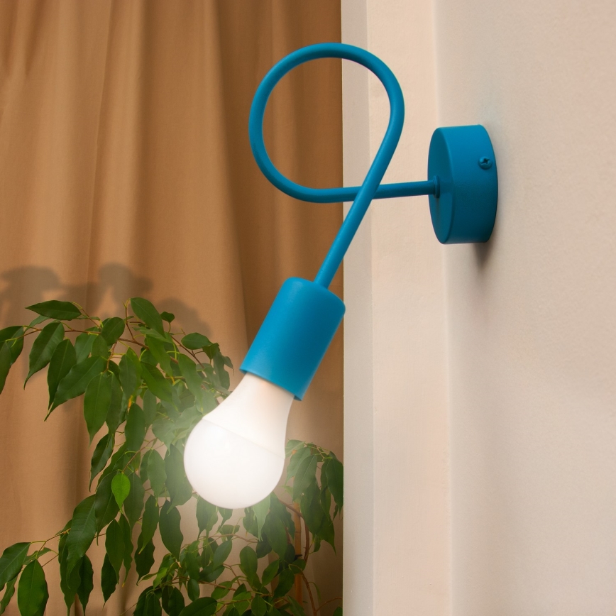 Wandlamp OXFORD 1xE27/15W/230V blauw