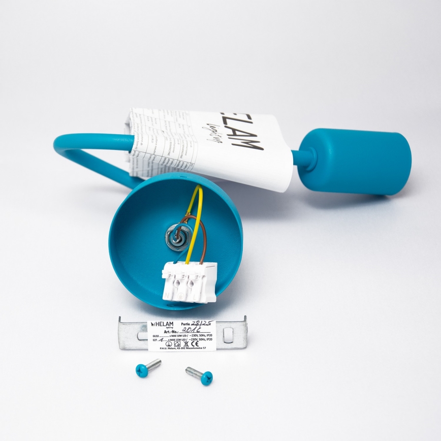 Wandlamp OXFORD 1xE27/15W/230V blauw