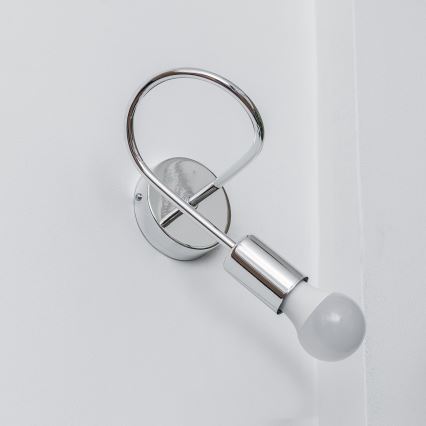 Wandlamp OXFORD 1xE27/15W/230V glanzend chroom