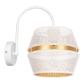 Wandlamp PARIJS 1xE27/60W/230V wit/goud