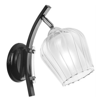 Wandlamp PAULA 1xE27/60W/230V zwart