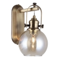 Wandlamp POLINO 1xE27/40W/230V bronskleurig