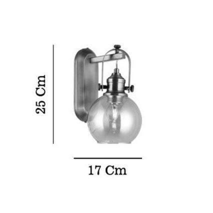 Wandlamp POLINO 1xE27/40W/230V bronskleurig