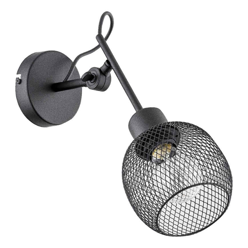 Wandlamp POLO 1xE27/15W/230V zwart