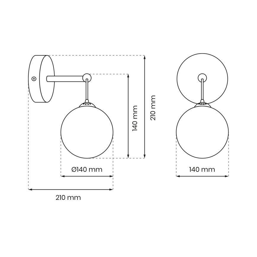 Wandlamp REFLEX 1xE14/40W/230V