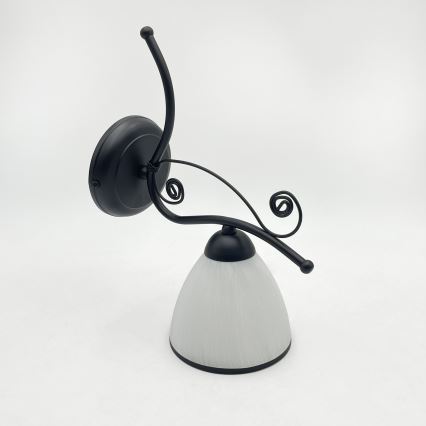 Wandlamp RETRO 1xE27/60W/230V zwart/wit