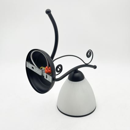 Wandlamp RETRO 1xE27/60W/230V zwart/wit