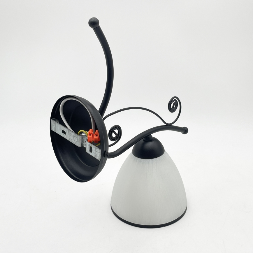 Wandlamp RETRO 1xE27/60W/230V zwart/wit