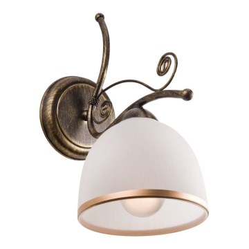 Wandlamp RETRO II 1xE27/60W/230V goud patina