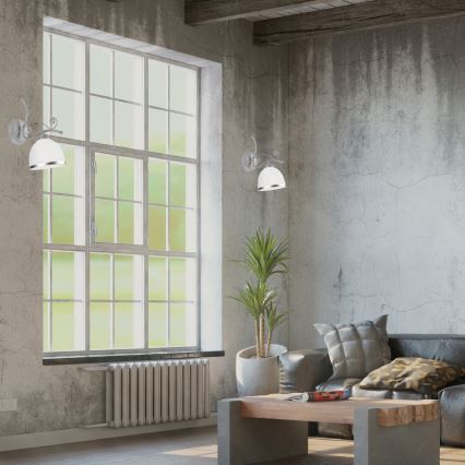 Wandlamp RETRO II 1xE27/60W/230V zilver