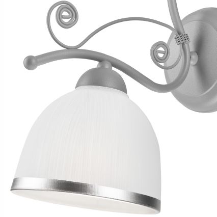 Wandlamp RETRO II 1xE27/60W/230V zilver