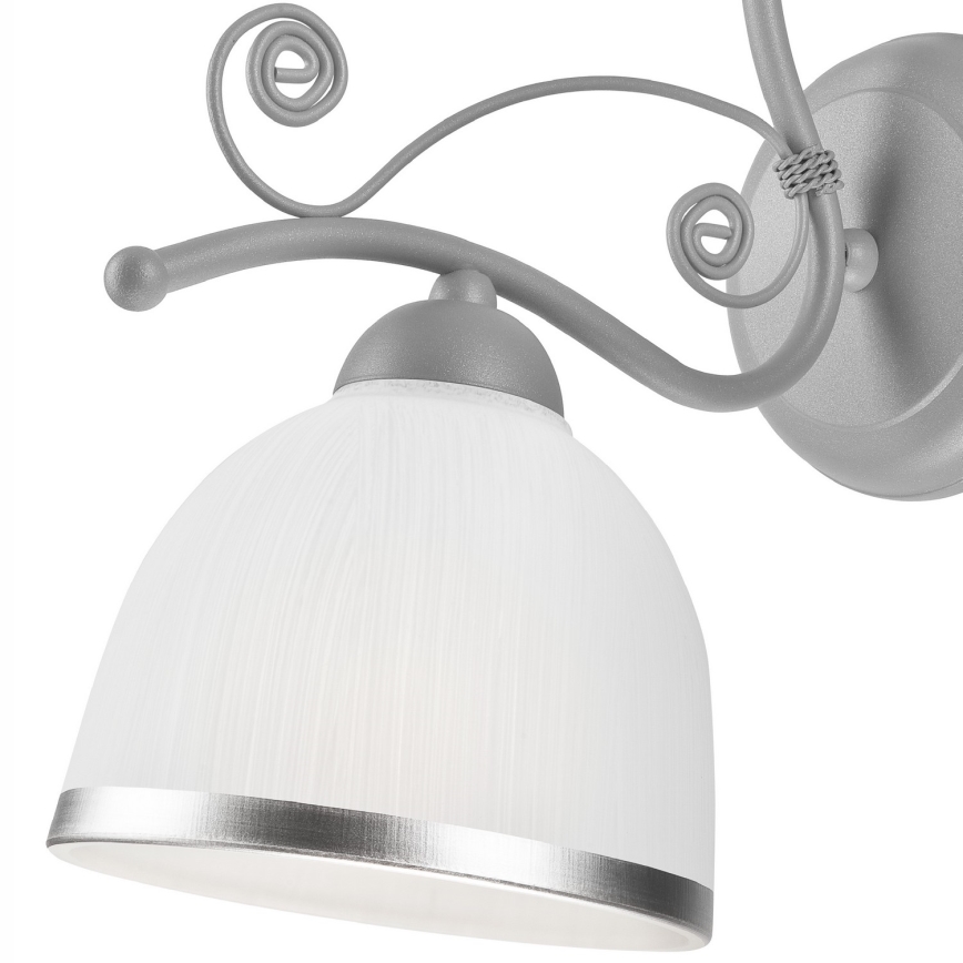 Wandlamp RETRO II 1xE27/60W/230V zilver