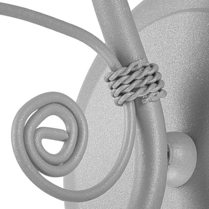 Wandlamp RETRO II 1xE27/60W/230V zilver